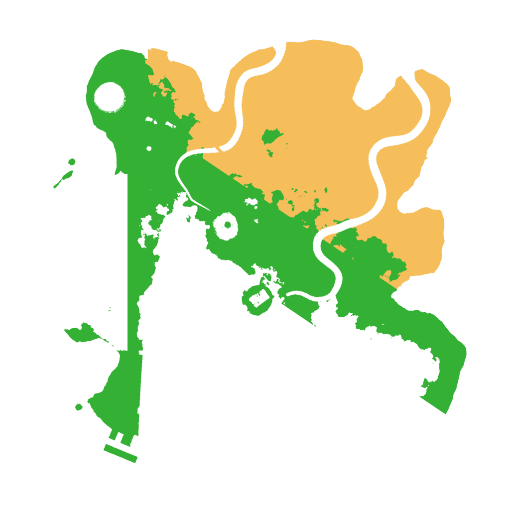 Biome Rust Map: Procedural Map, Size: 3000, Seed: 29833