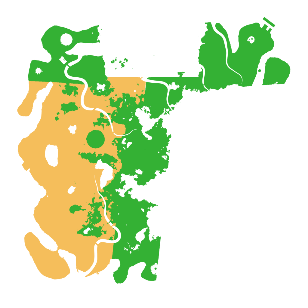 Biome Rust Map: Procedural Map, Size: 4500, Seed: 572558