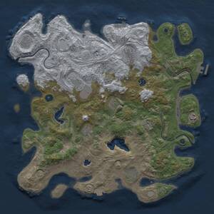 Thumbnail Rust Map: Procedural Map, Size: 4250, Seed: 2085231212, 15 Monuments