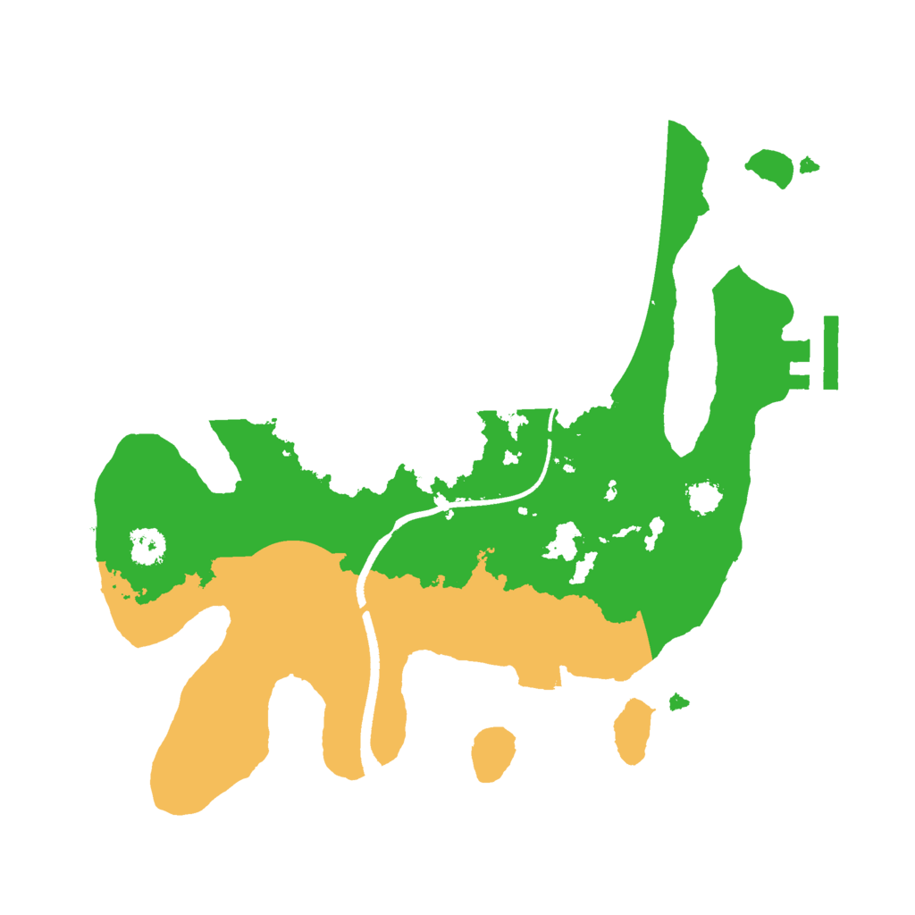 Biome Rust Map: Procedural Map, Size: 2500, Seed: 342564256