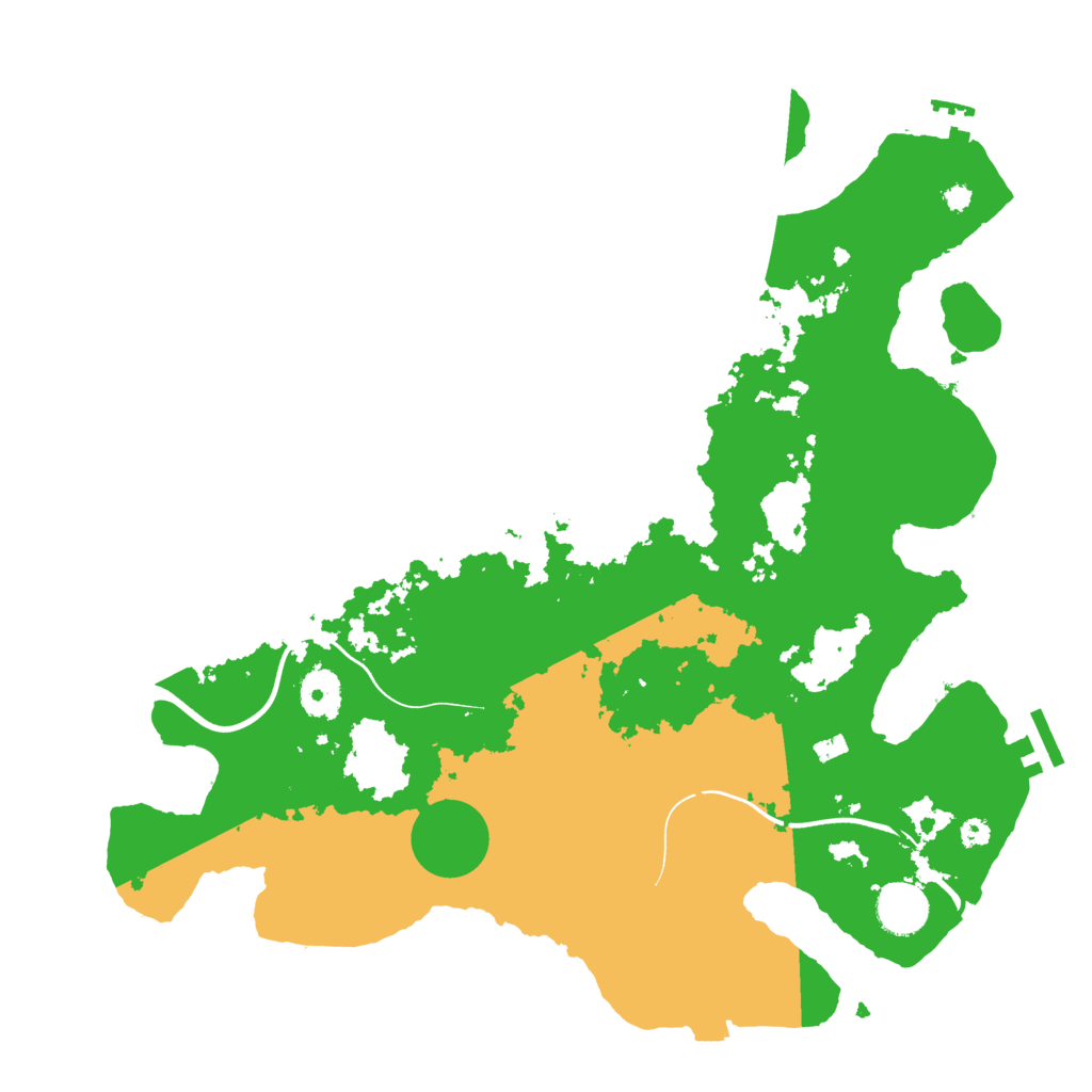 Biome Rust Map: Procedural Map, Size: 3700, Seed: 1732797692