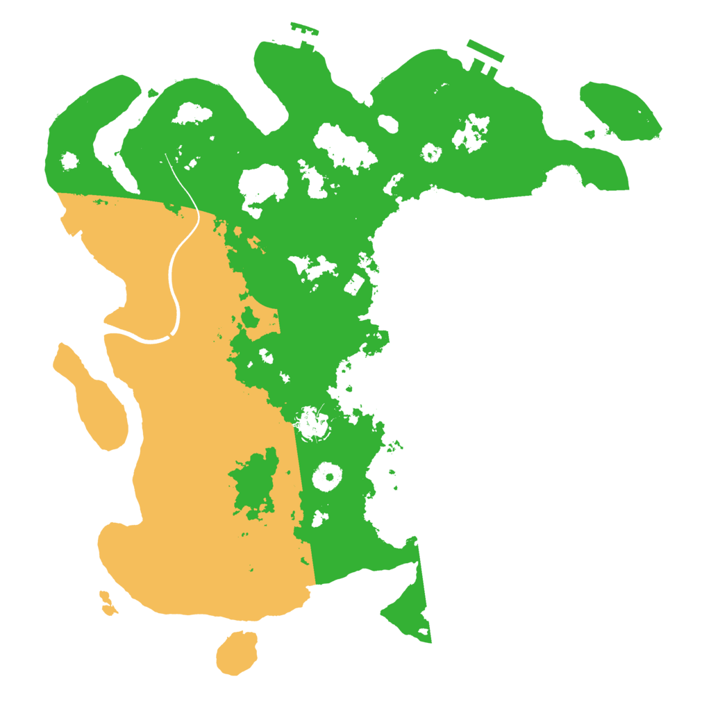 Biome Rust Map: Procedural Map, Size: 3700, Seed: 709191057