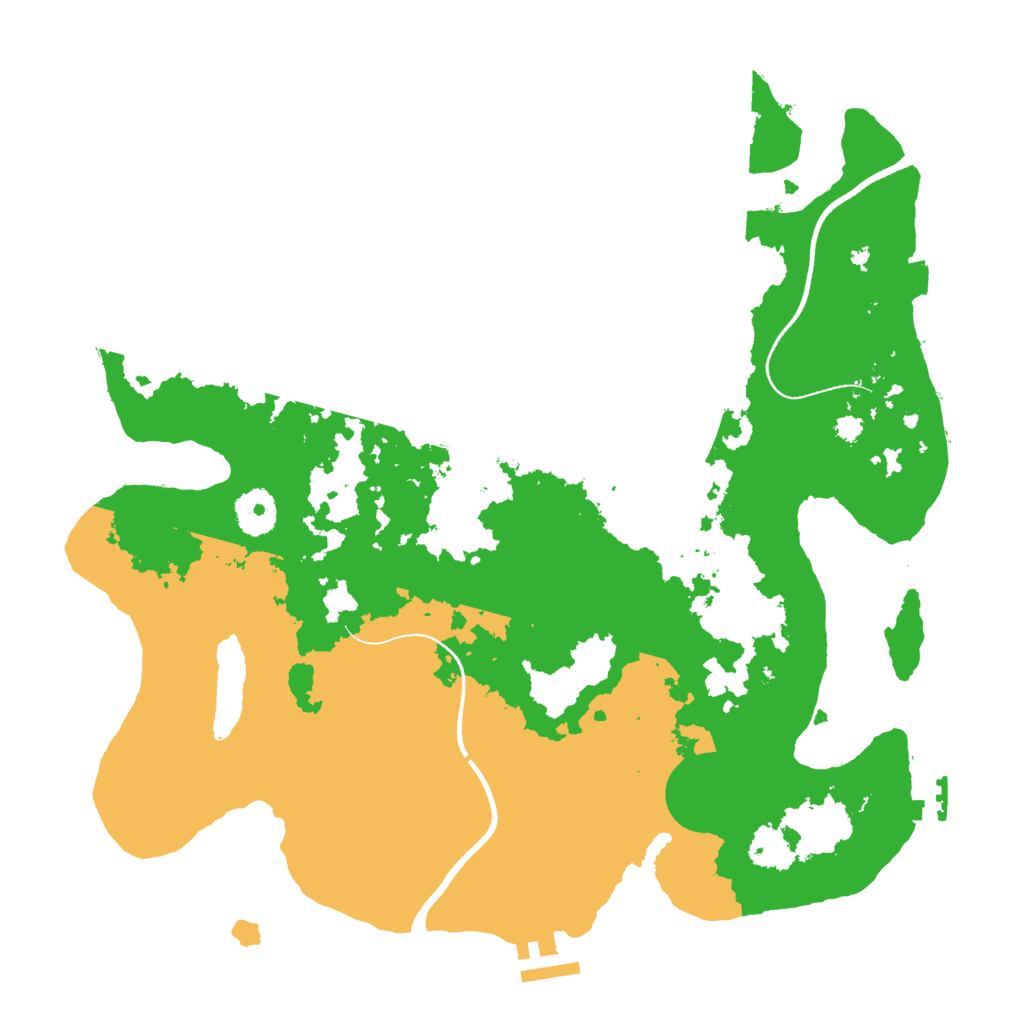 Biome Rust Map: Procedural Map, Size: 3500, Seed: 1058431347