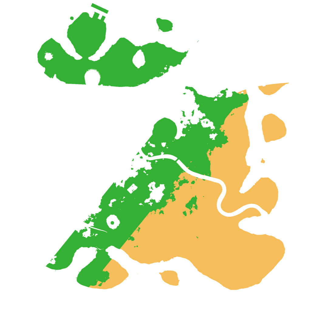 Biome Rust Map: Procedural Map, Size: 3500, Seed: 6564