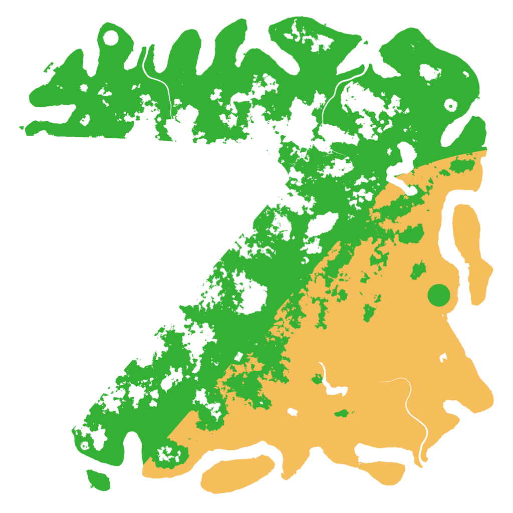 Biome Rust Map: Procedural Map, Size: 6000, Seed: 2040530609