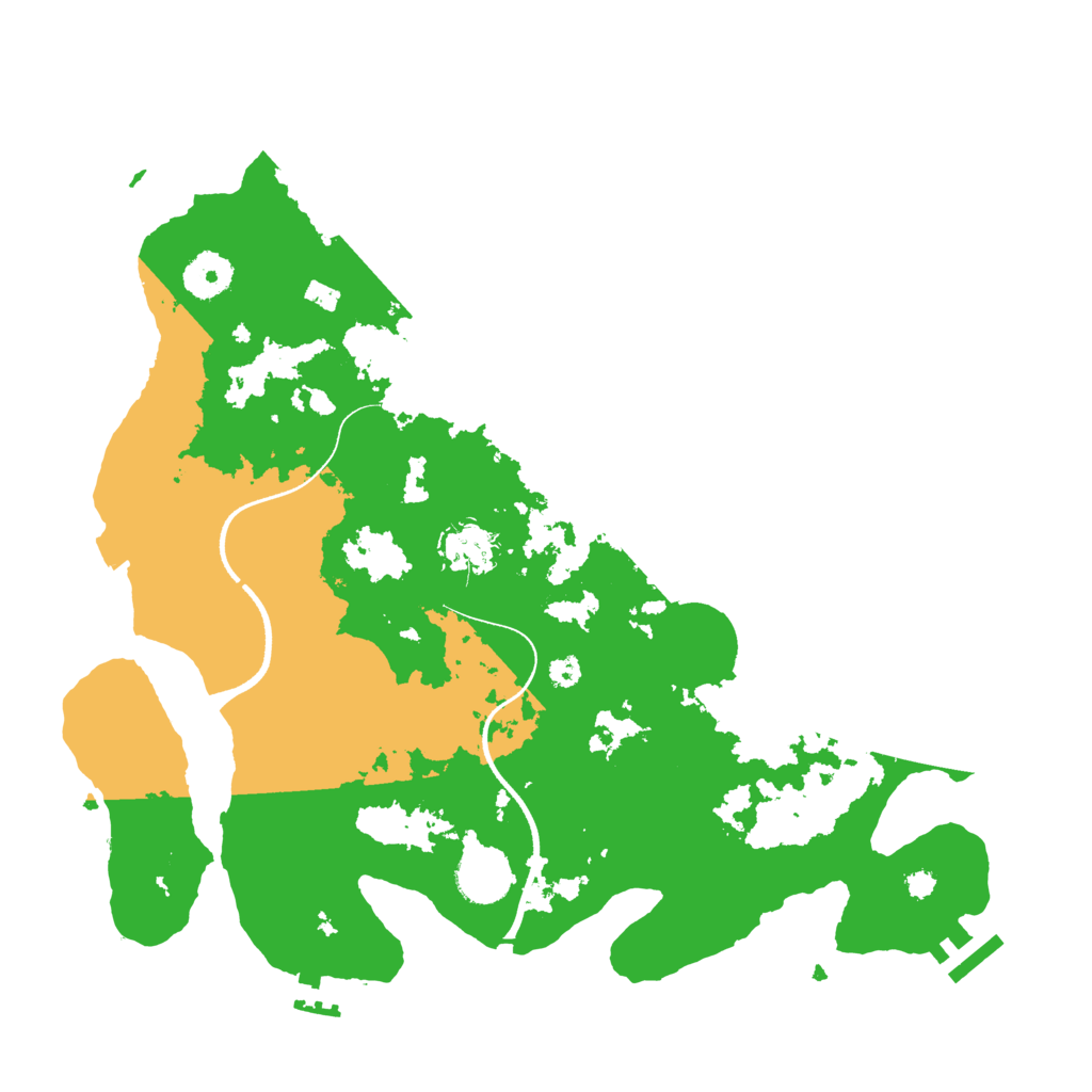 Biome Rust Map: Procedural Map, Size: 3500, Seed: 776