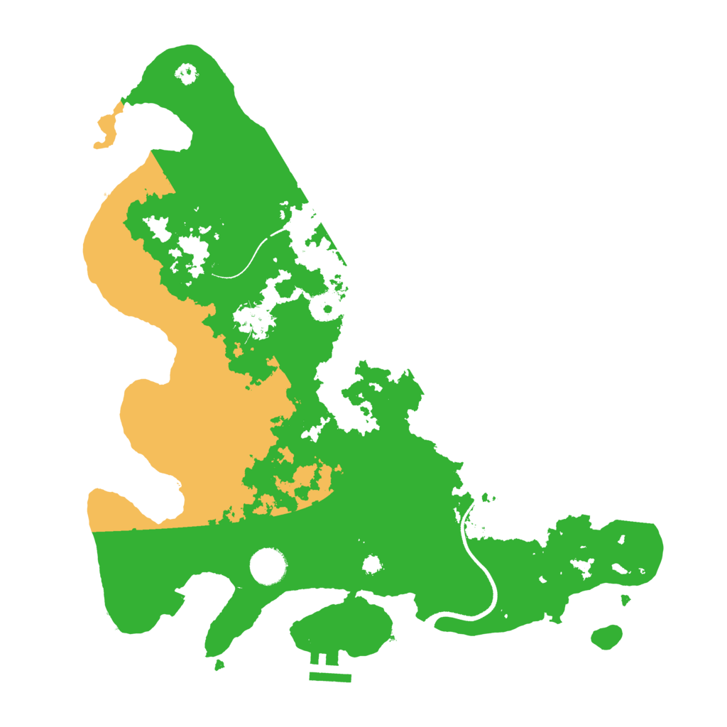 Biome Rust Map: Procedural Map, Size: 3500, Seed: 4735