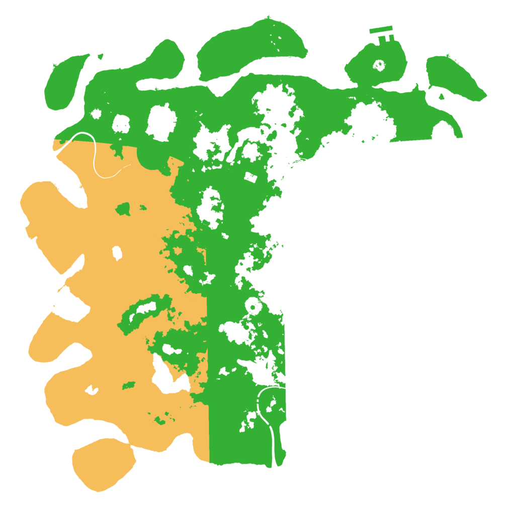 Biome Rust Map: Procedural Map, Size: 4500, Seed: 7539587