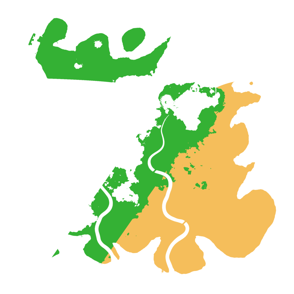 Biome Rust Map: Procedural Map, Size: 3500, Seed: 123432