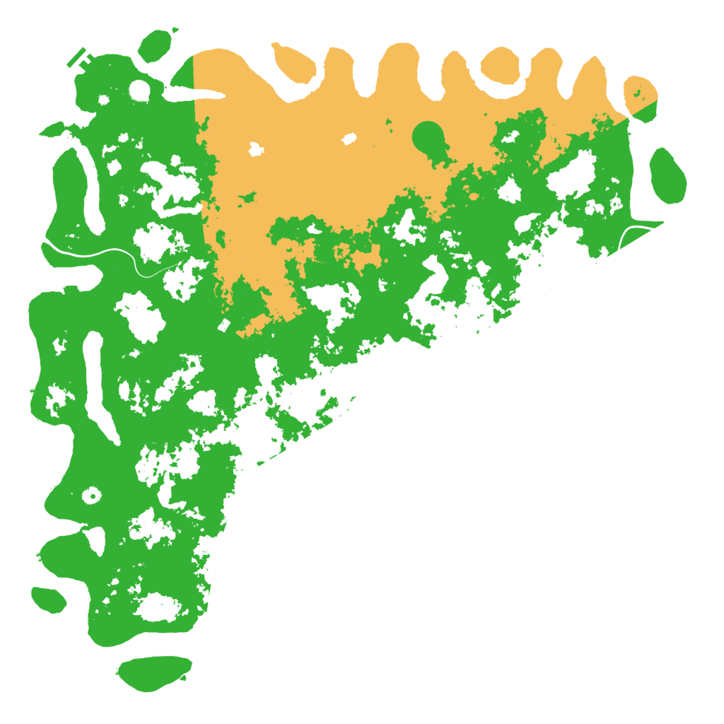 Biome Rust Map: Procedural Map, Size: 6000, Seed: 1100458446