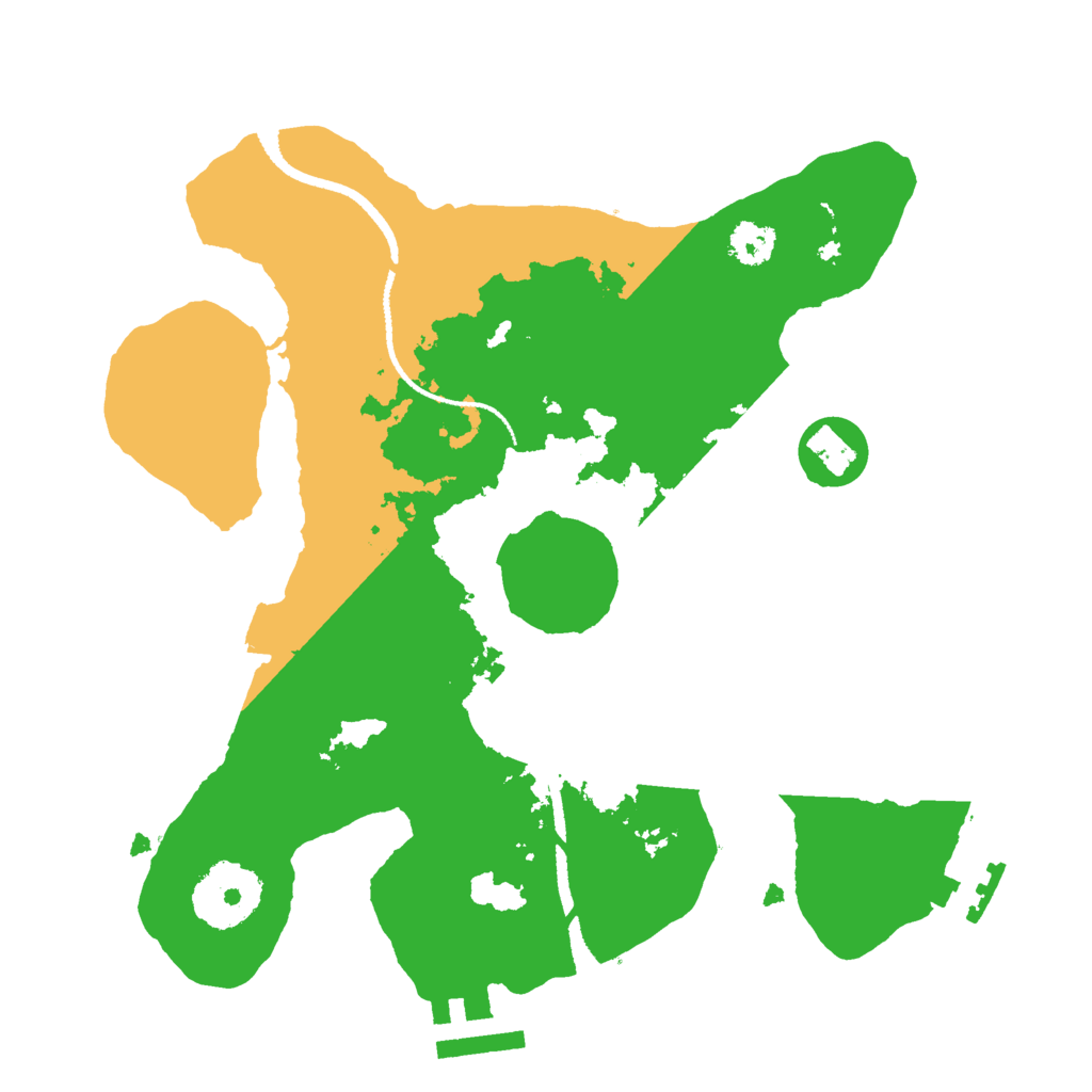 Biome Rust Map: Procedural Map, Size: 2500, Seed: 198876926