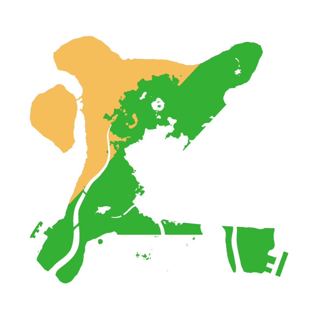 Biome Rust Map: Procedural Map, Size: 2500, Seed: 198876926