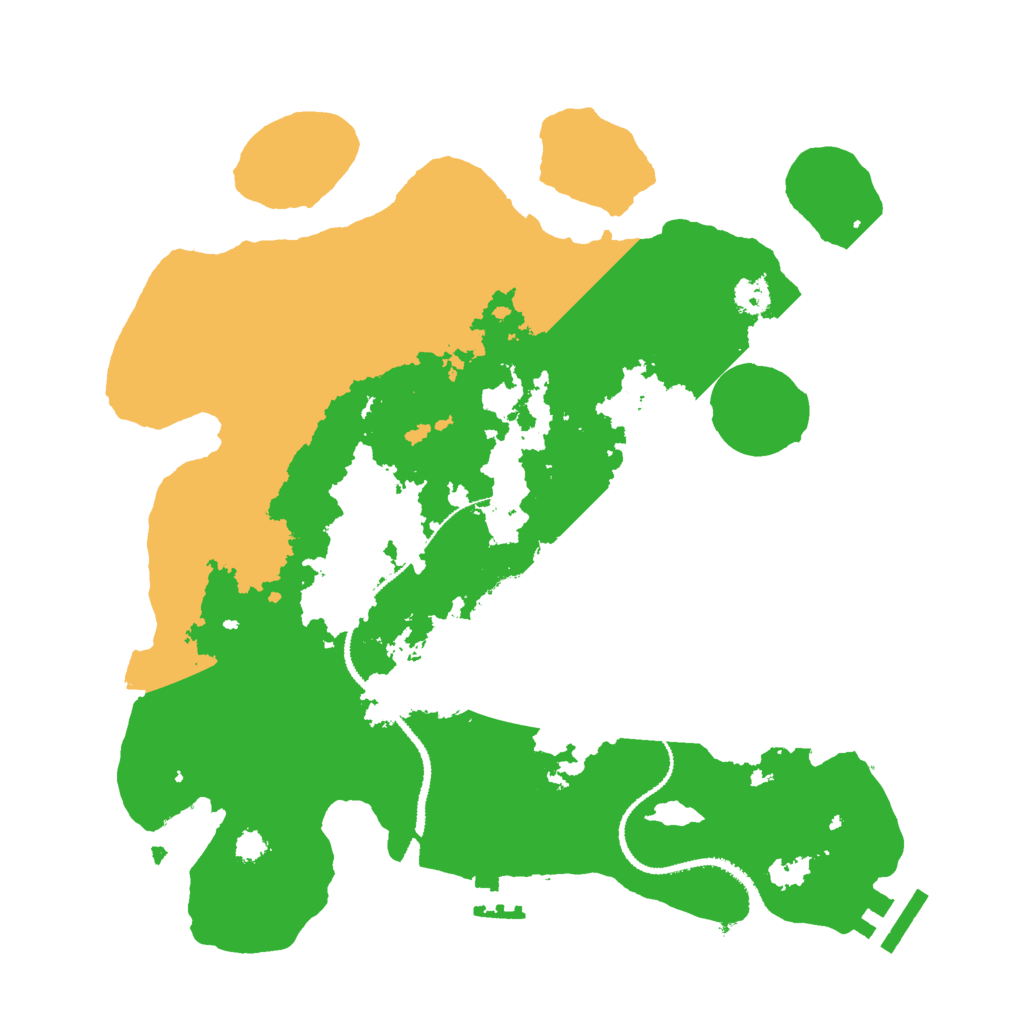 Biome Rust Map: Procedural Map, Size: 3000, Seed: 735191802