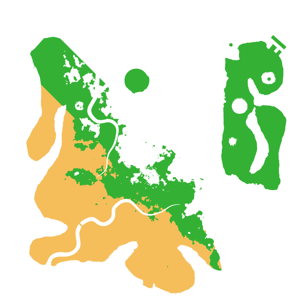 Biome Rust Map: Procedural Map, Size: 3500, Seed: 910443183