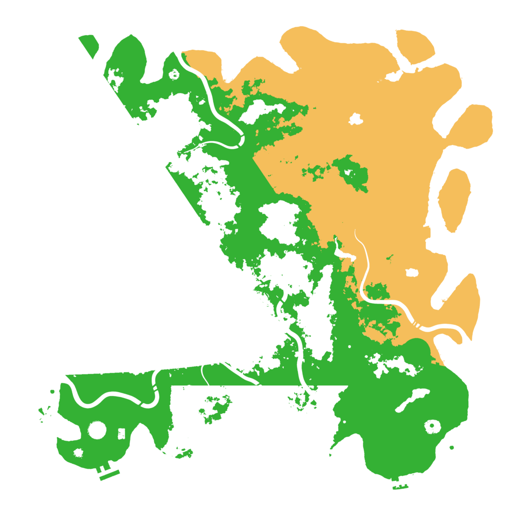 Biome Rust Map: Procedural Map, Size: 5000, Seed: 6549