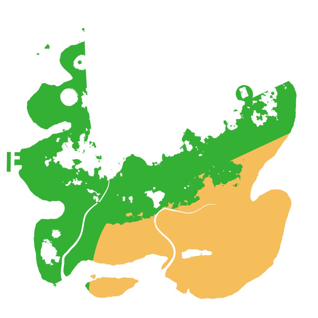 Biome Rust Map: Procedural Map, Size: 3250, Seed: 714775718