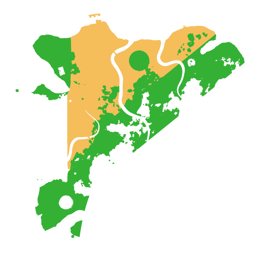 Biome Rust Map: Procedural Map, Size: 3500, Seed: 925284