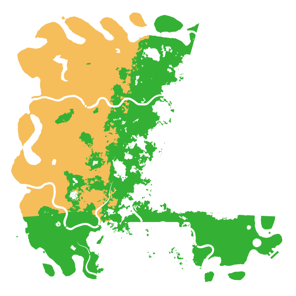 Biome Rust Map: Procedural Map, Size: 6000, Seed: 19971997