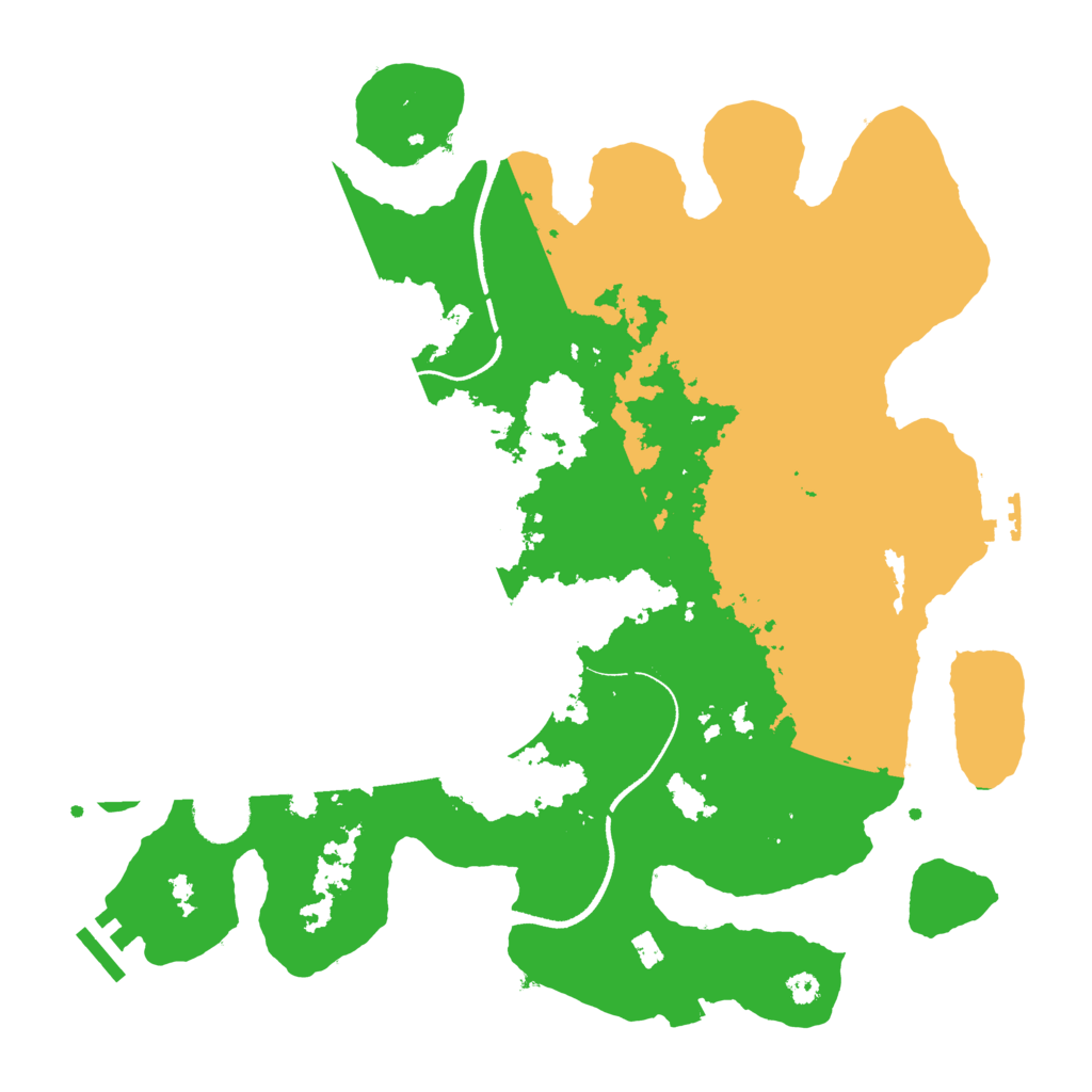 Biome Rust Map: Procedural Map, Size: 3500, Seed: 832957126