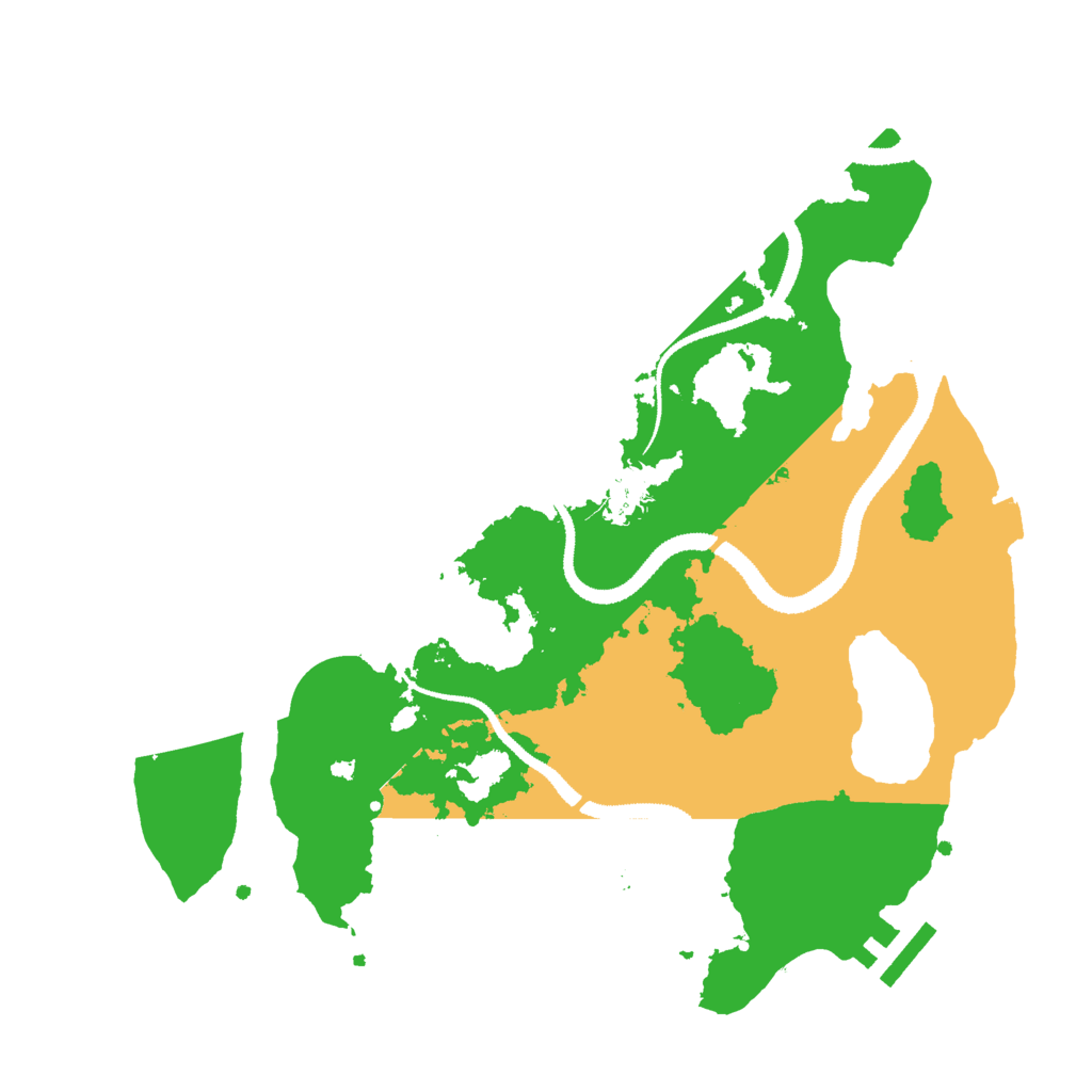 Biome Rust Map: Procedural Map, Size: 3000, Seed: 10393