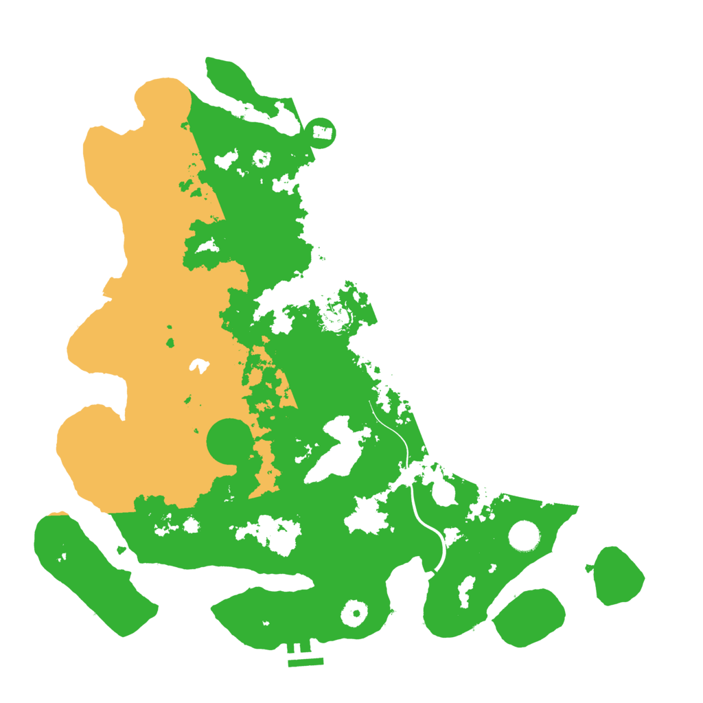 Biome Rust Map: Procedural Map, Size: 4000, Seed: 15236996