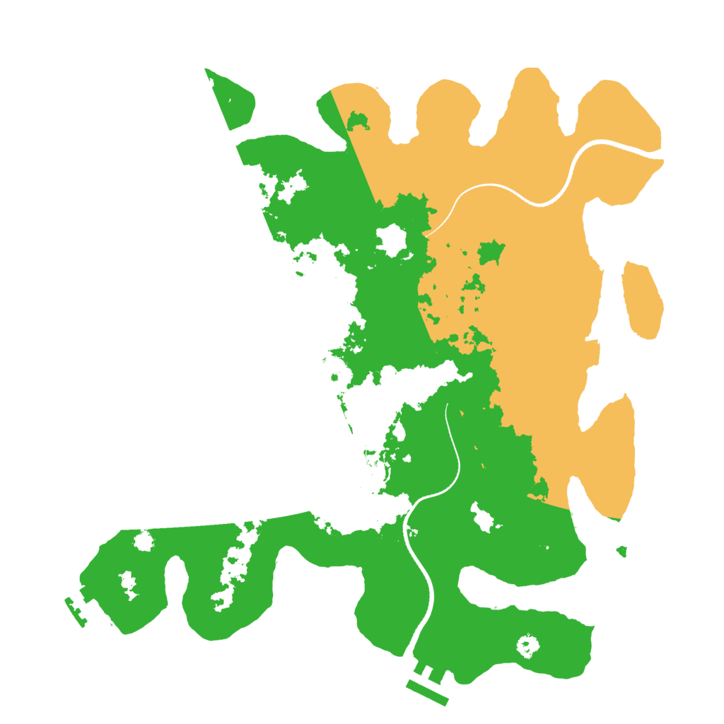 Biome Rust Map: Procedural Map, Size: 3300, Seed: 832957126
