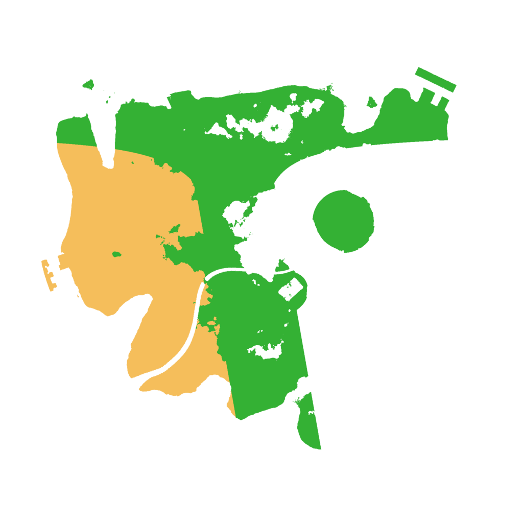 Biome Rust Map: Procedural Map, Size: 2500, Seed: 1616557741