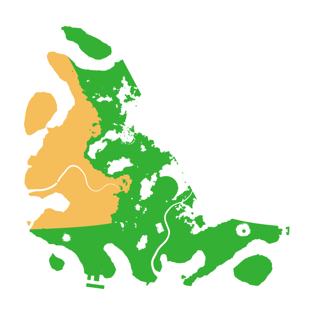 Biome Rust Map: Procedural Map, Size: 3500, Seed: 579758305