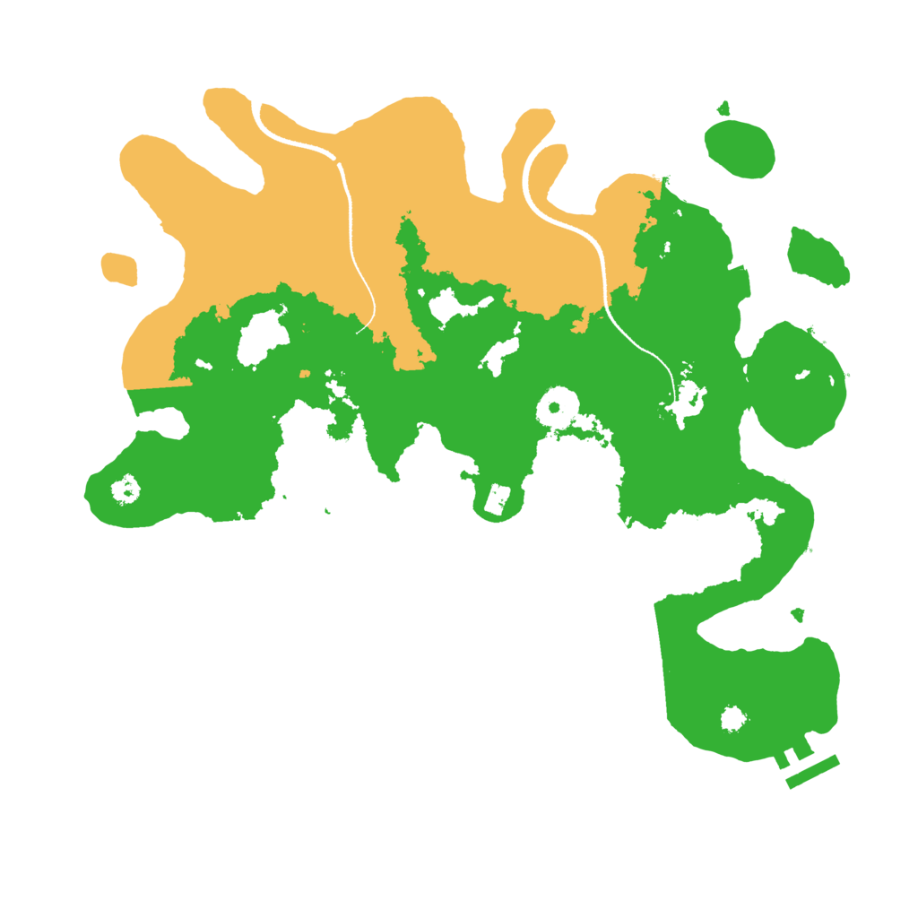 Biome Rust Map: Procedural Map, Size: 3300, Seed: 153094678