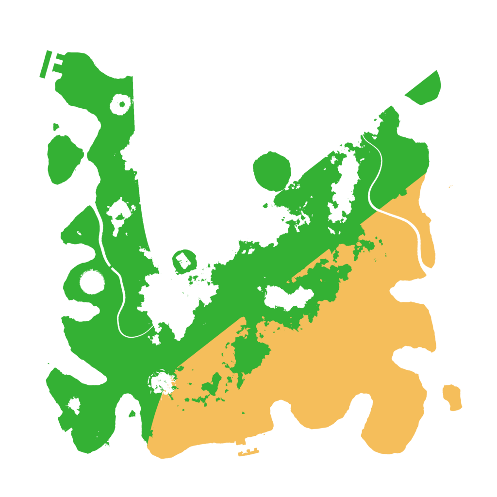 Biome Rust Map: Procedural Map, Size: 3600, Seed: 430772513