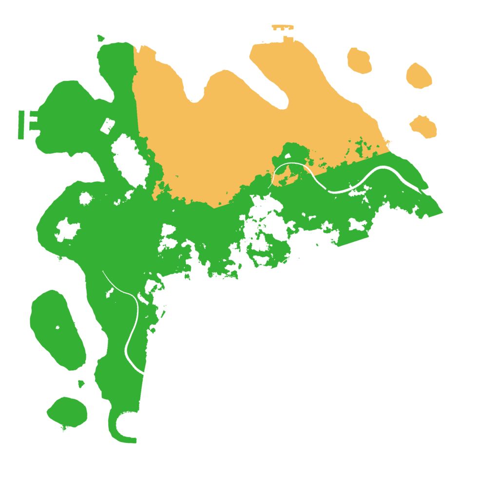 Biome Rust Map: Procedural Map, Size: 3500, Seed: 2062496945