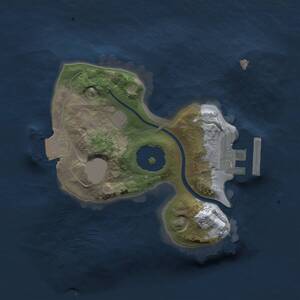 Thumbnail Rust Map: Procedural Map, Size: 1600, Seed: 1494944715, 2 Monuments