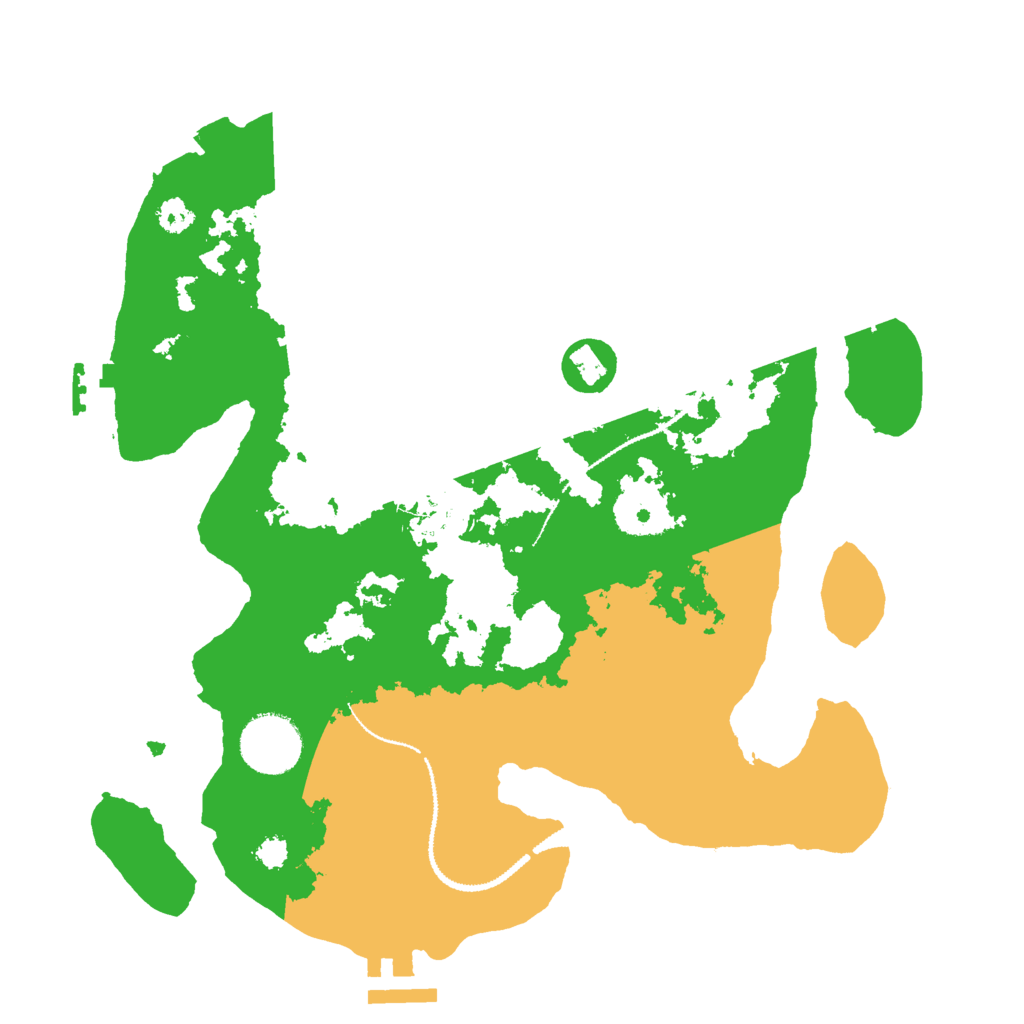 Biome Rust Map: Procedural Map, Size: 3000, Seed: 1188422106
