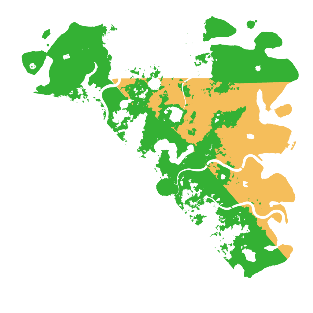 Biome Rust Map: Procedural Map, Size: 5000, Seed: 1260692578
