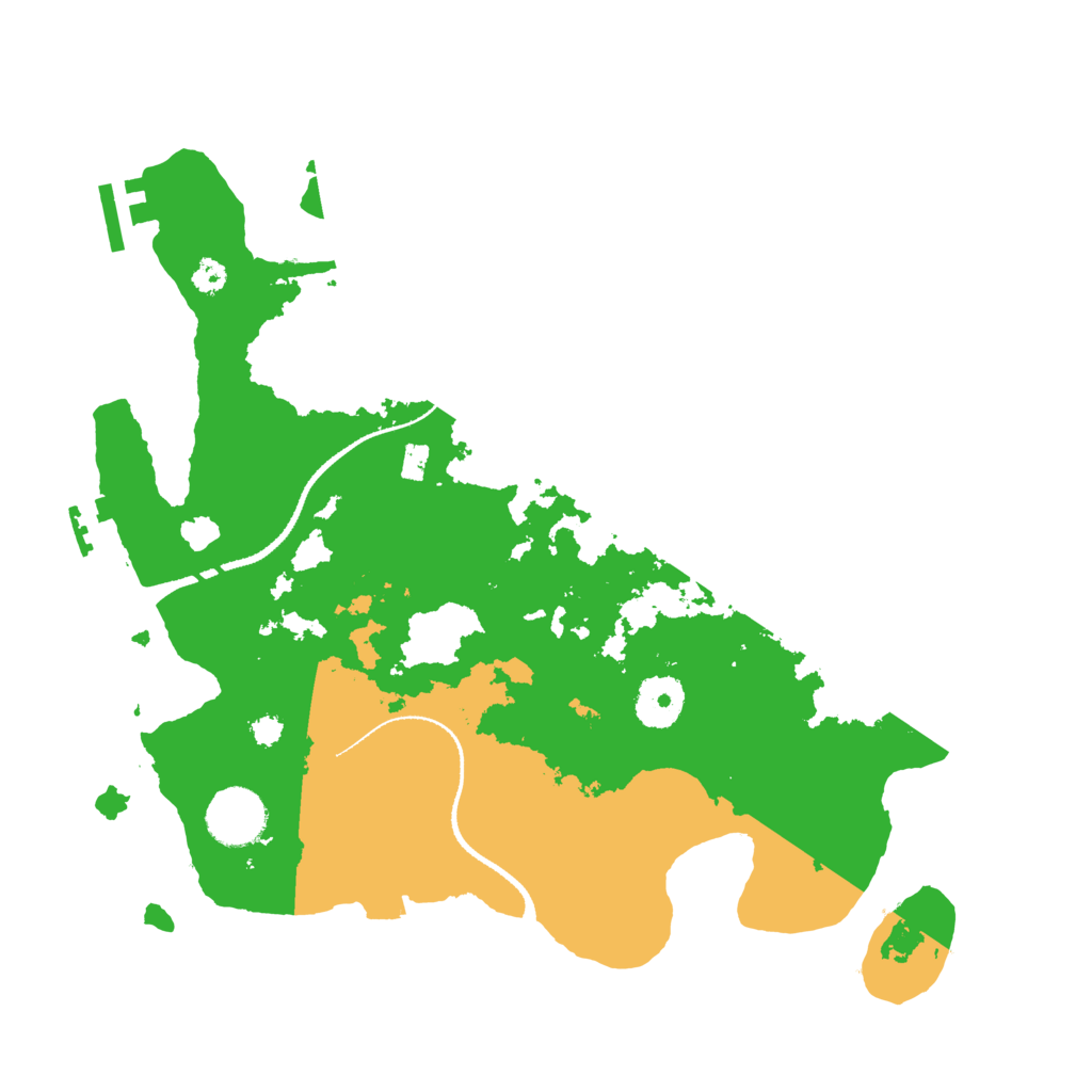 Biome Rust Map: Procedural Map, Size: 3250, Seed: 52387