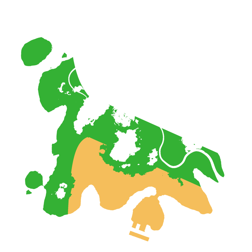 Biome Rust Map: Procedural Map, Size: 2500, Seed: 121838037