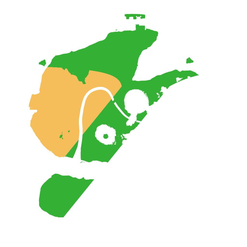 Biome Rust Map: Procedural Map, Size: 1850, Seed: 1949346