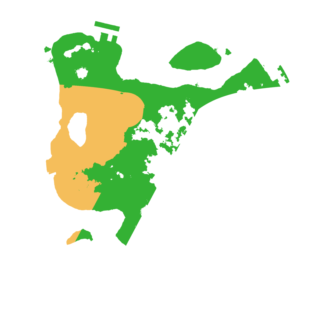 Biome Rust Map: Procedural Map, Size: 2500, Seed: 45723