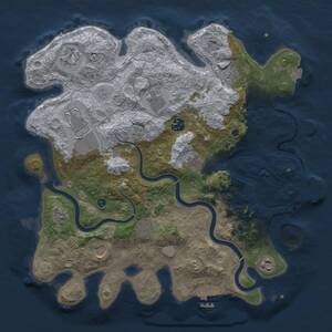 Thumbnail Rust Map: Procedural Map, Size: 3750, Seed: 924691375, 16 Monuments