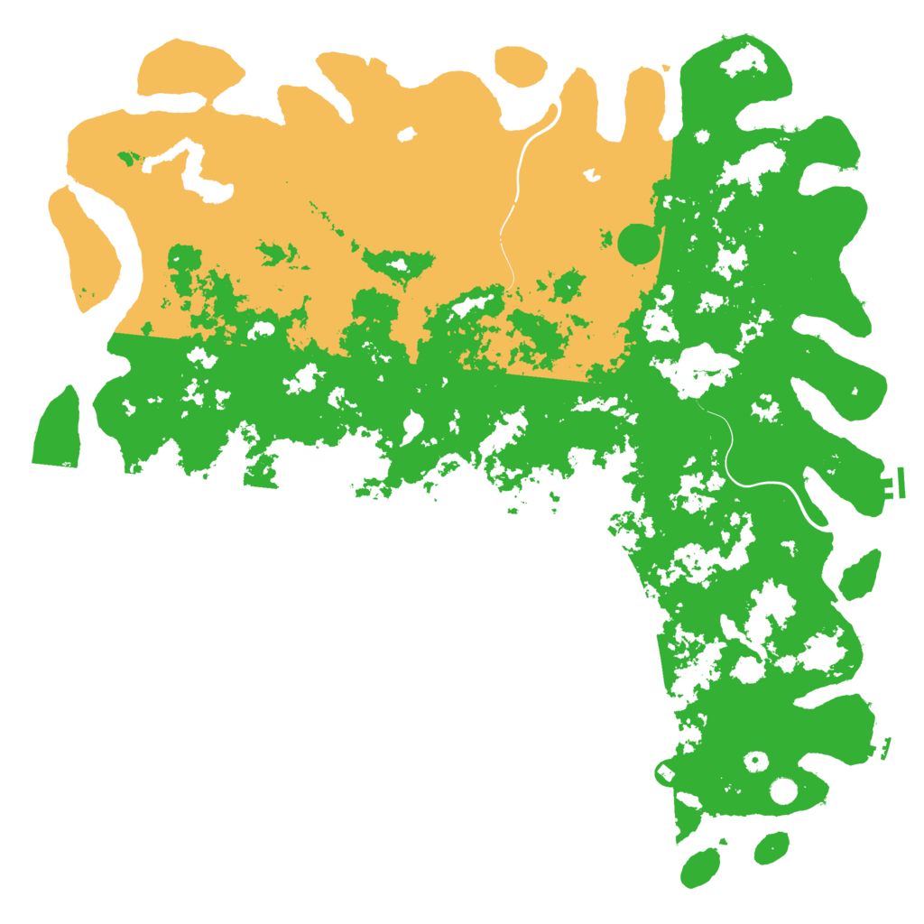 Biome Rust Map: Procedural Map, Size: 6000, Seed: 236401