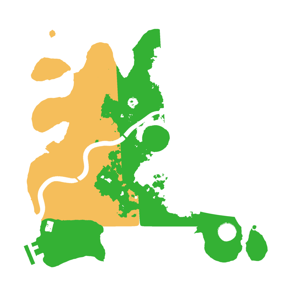 Biome Rust Map: Procedural Map, Size: 3000, Seed: 395193818