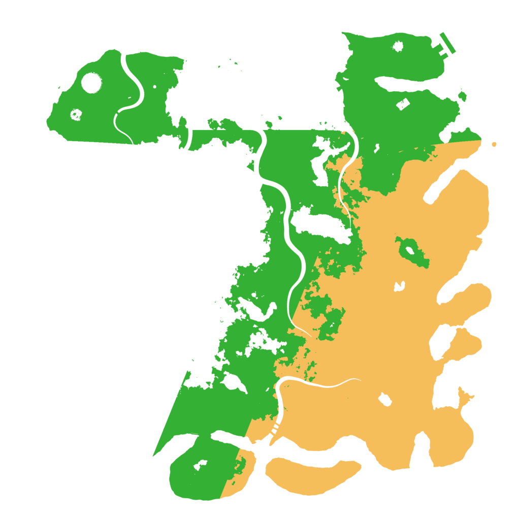 Biome Rust Map: Procedural Map, Size: 4500, Seed: 696160261
