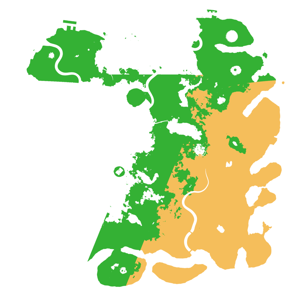 Biome Rust Map: Procedural Map, Size: 4500, Seed: 696160261