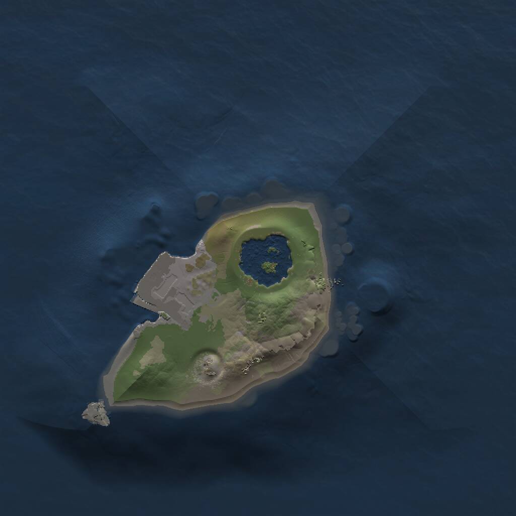 Rust Map: Procedural Map, Size: 1000, Seed: 1460697522, 1 Monuments