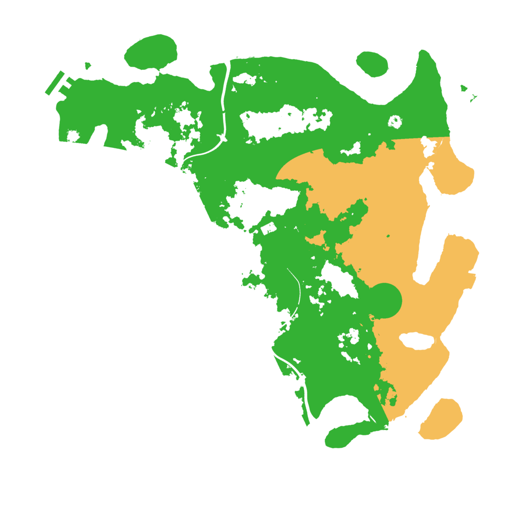 Biome Rust Map: Procedural Map, Size: 3800, Seed: 1754275697