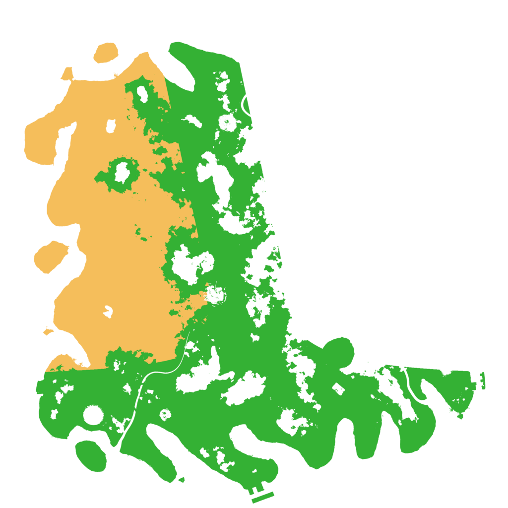 Biome Rust Map: Procedural Map, Size: 4500, Seed: 241587704