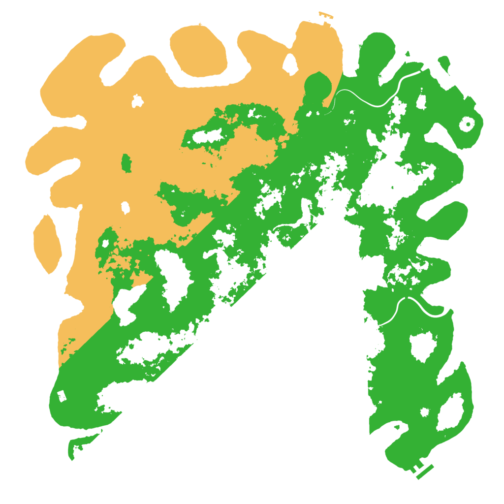 Biome Rust Map: Procedural Map, Size: 5000, Seed: 573891