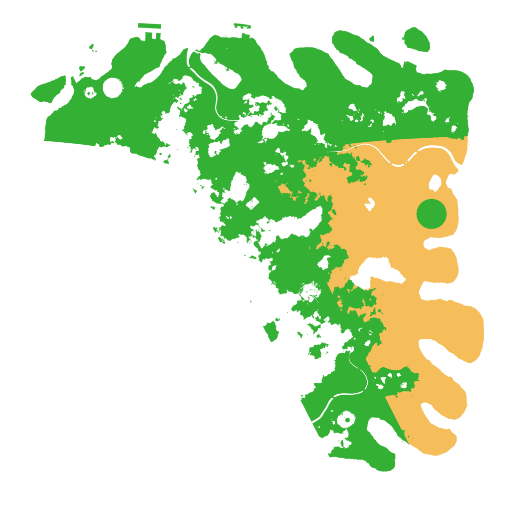 Biome Rust Map: Procedural Map, Size: 4500, Seed: 1396483566