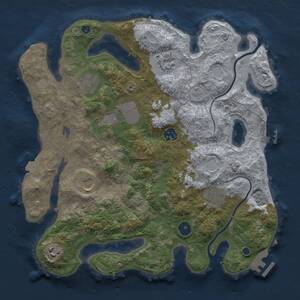 Thumbnail Rust Map: Procedural Map, Size: 3500, Seed: 2029180865, 14 Monuments