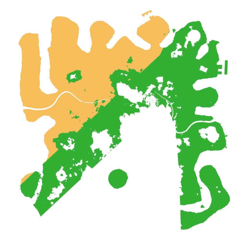 Biome Rust Map: Procedural Map, Size: 3500, Seed: 536564575